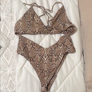 Skatie Snake Print Bikini - Betsy Top and Melly Bottom